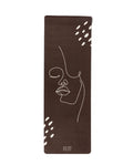 Suede soft yoga mat for support and grip