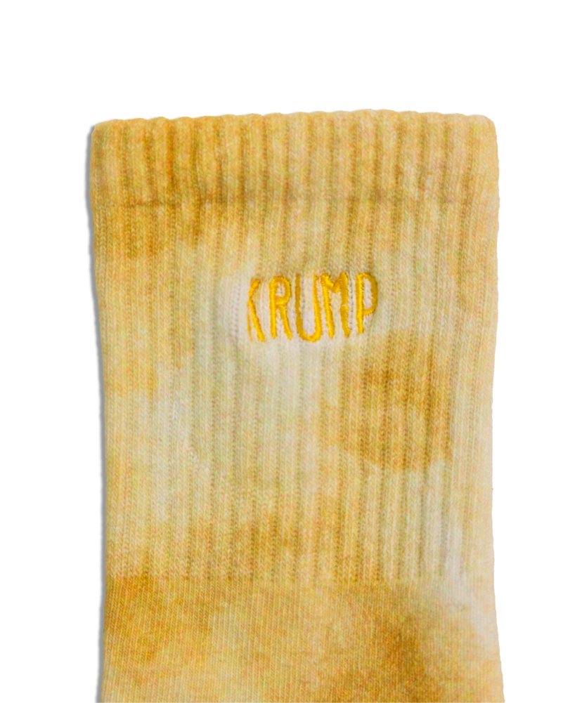 Krump acid wash grip socks for pilates and fitness