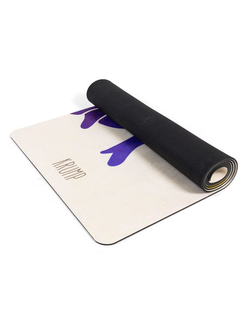 Soft suede pilates mat with superior grip