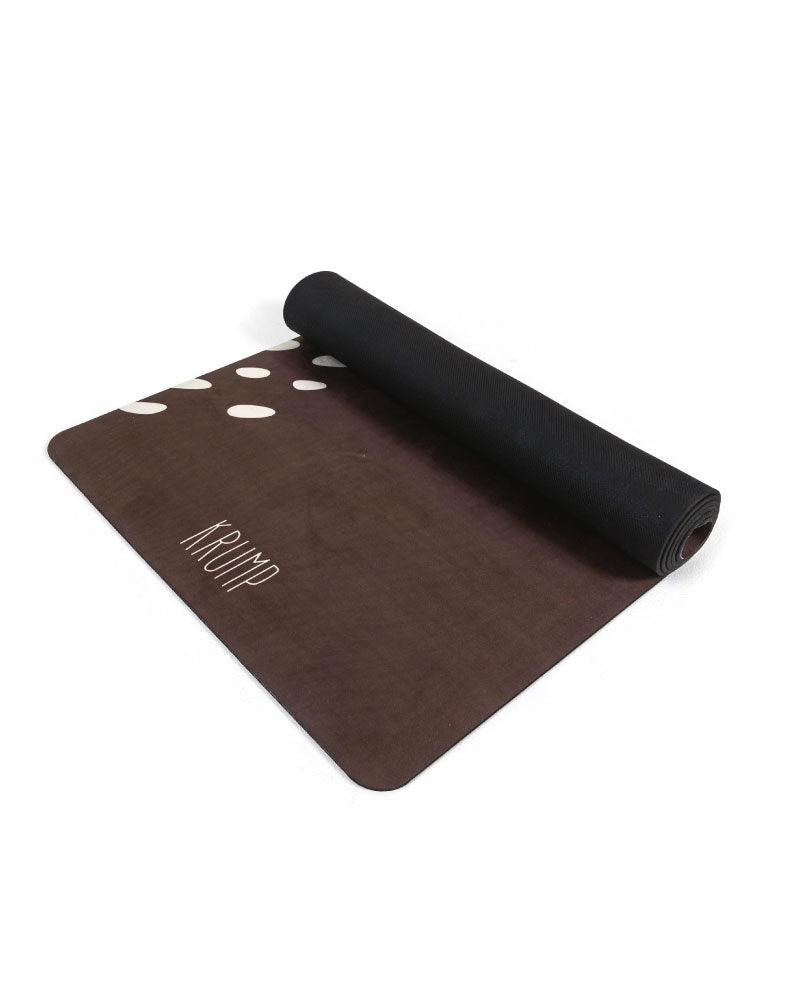 Suede soft yoga mat for support and grip